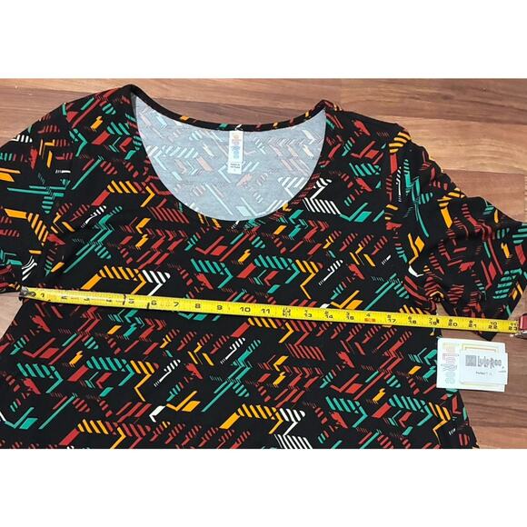 LuLaRoe Perfect T – Multi-Color Abstract Design - L - Picture 3 of 8